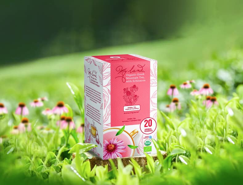 Greek Mountain Tea with Echinacea – 20 Count