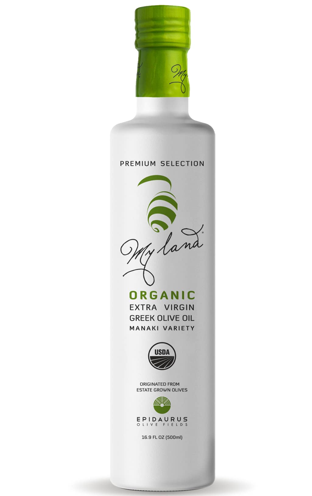 My Land Organic Extra Virgin Olive Oil 500ml glass bottle