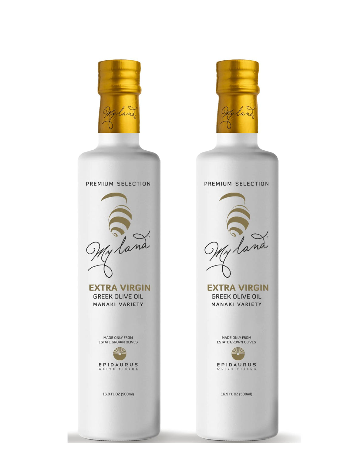 My Land Peak EVOO glass bottle lifestyle