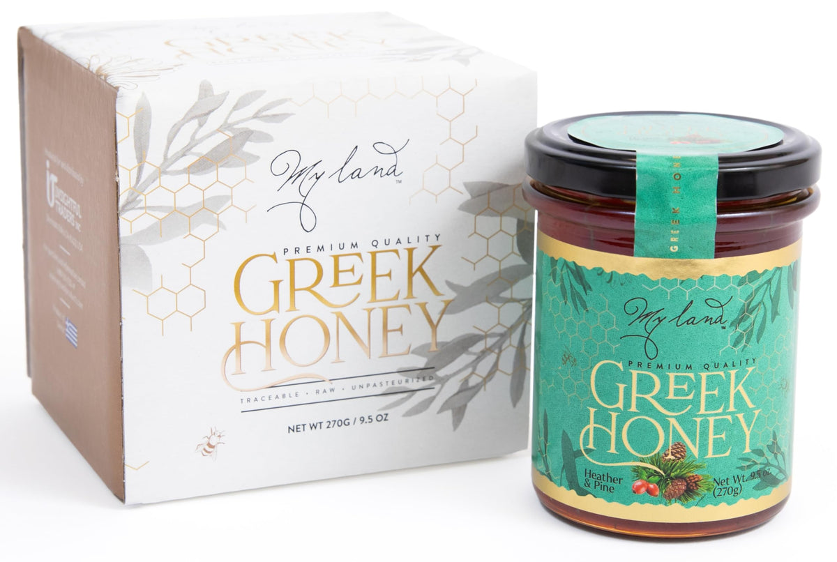 Heather and Pine Greek Honey gift box | My Land