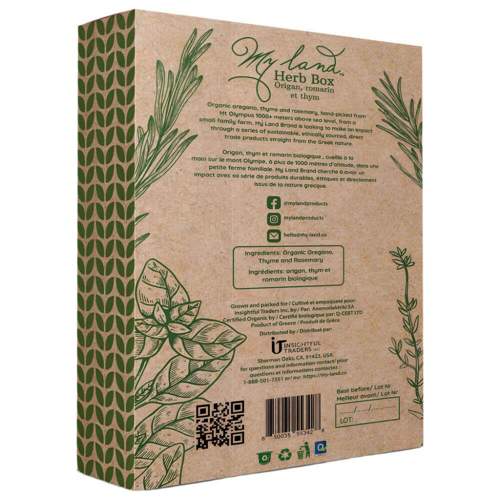 3-Pack Herb Set: Oregano, Rosemary & Thyme – Mt. Olympus