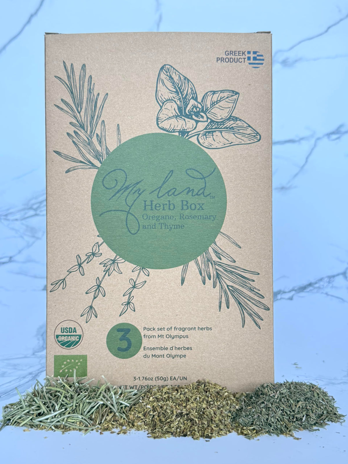 3-Pack Herb Set: Oregano, Rosemary & Thyme – Mt. Olympus