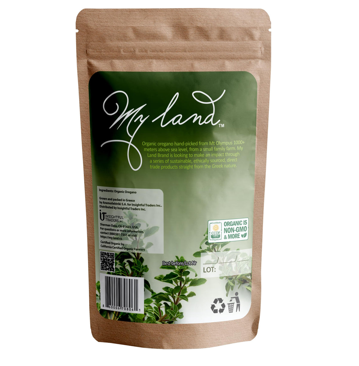 Organic Greek Oregano – Mt. Olympus (50g)