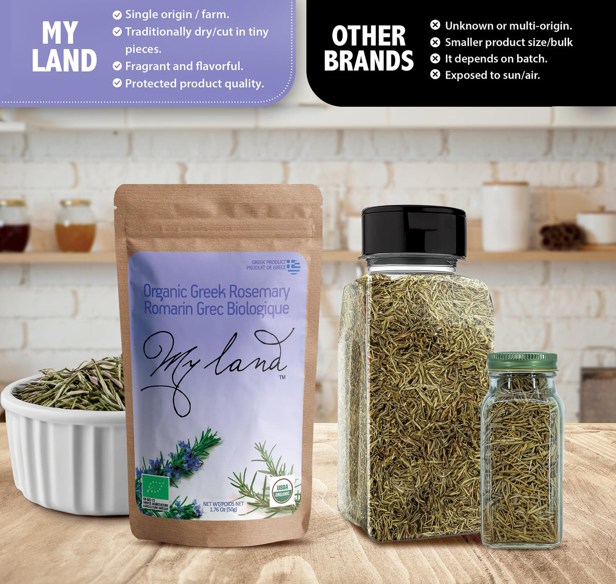 Organic Greek Rosemary – Mt. Olympus (50g)