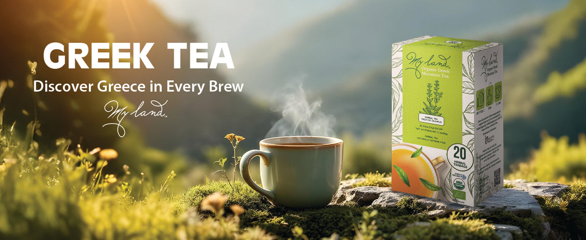 My Land Mountain Tea Bags - GREEK TEA  BANNER 