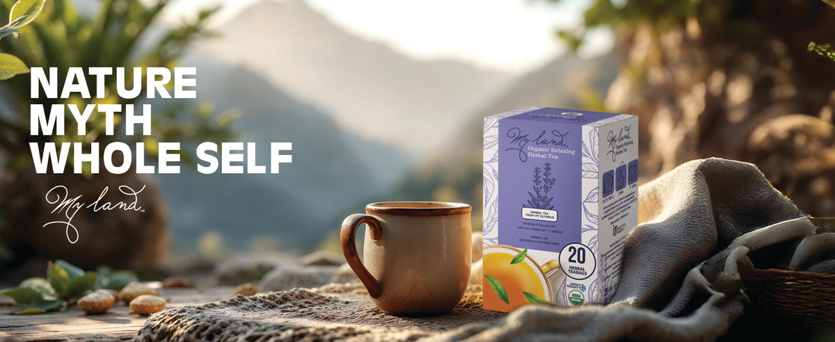 My Land Mountain Tea Chamomile - GREEK TEA RELAXING BANNER copy