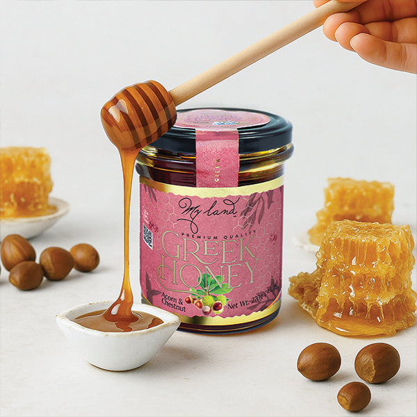 My Land: Shop: Honey Collection: accorn and chestnut honey