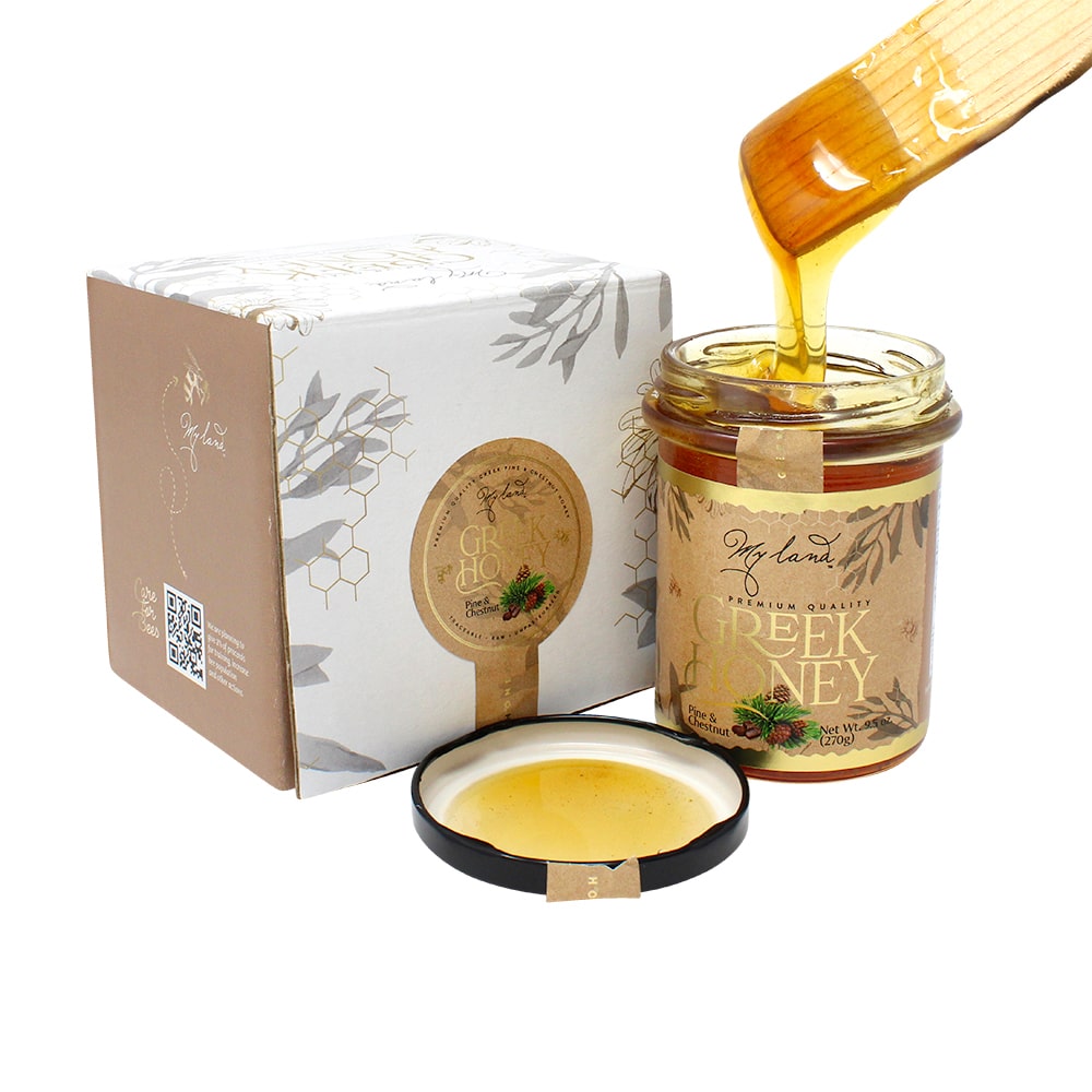 Pine and chestnut Greek Honey | My land