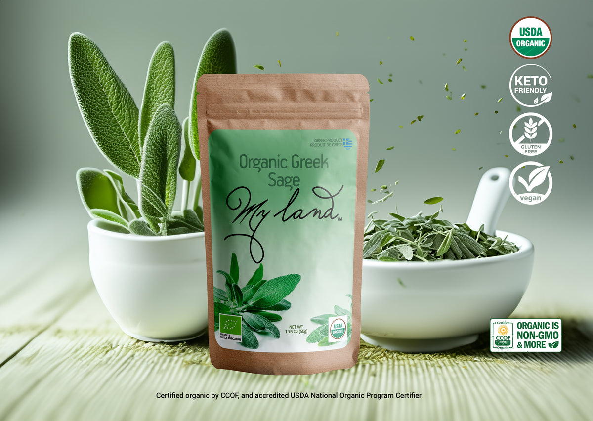 My Land Greek Sage Tea - lifestyle scene
