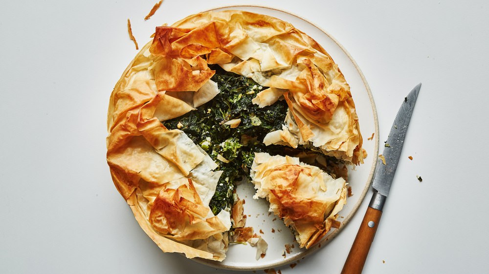 A whole spanakopita as an intro to our blog | My land