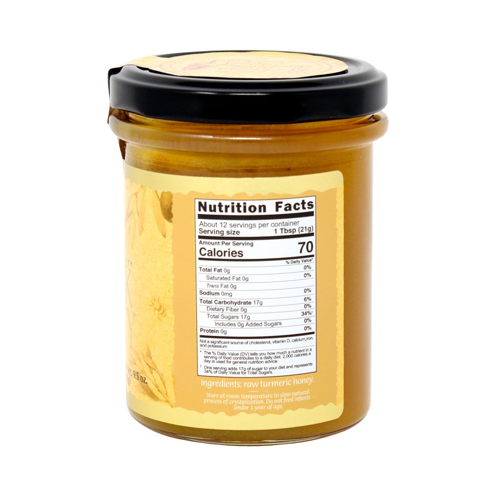 Asfaka and Turmeric Honey Nutrition Facts
