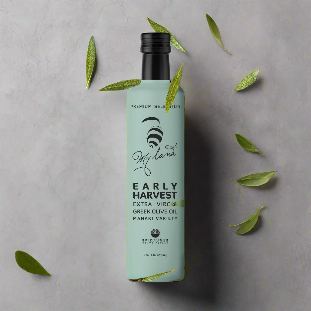 Early Harvest Extra Virgin Olive Oil | Glass Bottle | My Land  MY LAND
